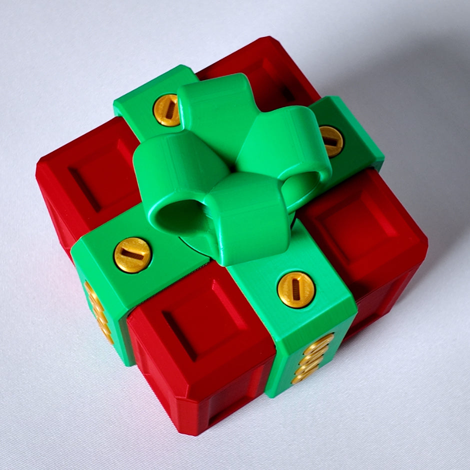 Schraubenbox "Just in Case" Weihnachtsedition mit 20 Schrauben in 3 Farbkombinationen