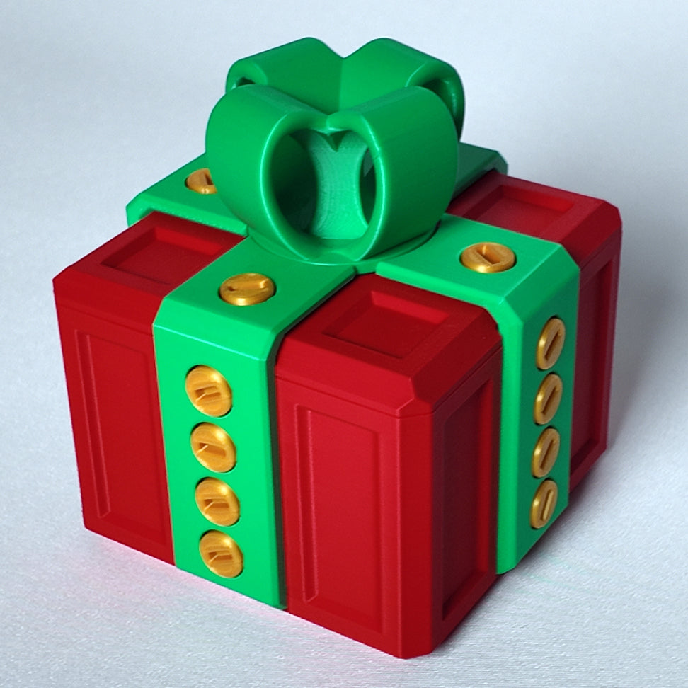 Schraubenbox "Just in Case" Weihnachtsedition mit 20 Schrauben in 3 Farbkombinationen