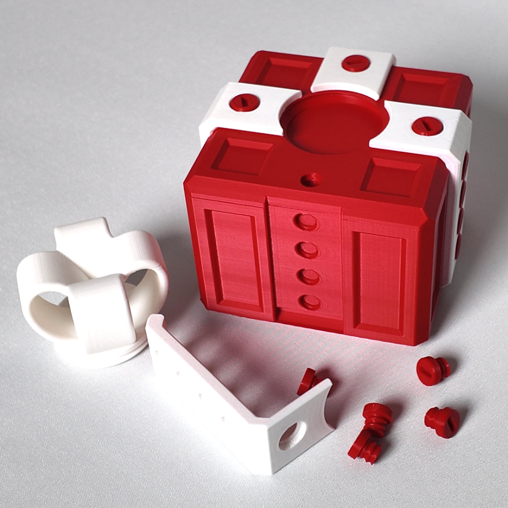 Schraubenbox "Just in Case" Weihnachtsedition mit 20 Schrauben in 3 Farbkombinationen