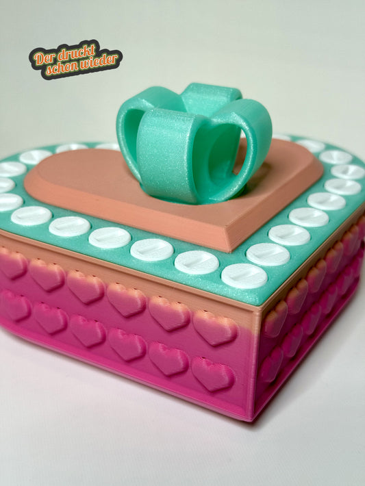 Schraubenbox "Herzklopfen" Sommer Edition mit 25 Schrauben